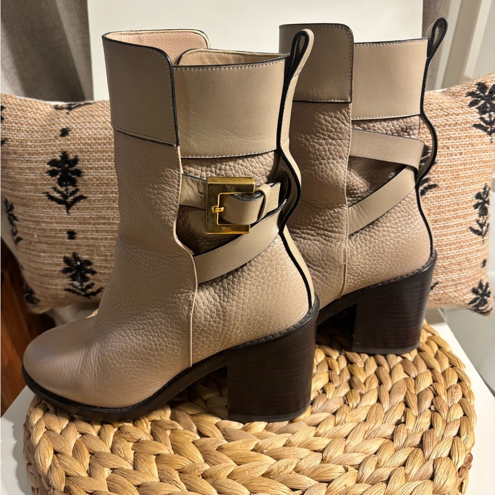 Stuart Weitzman Ankle Boot Joplin Pebble Beige 5